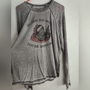 Lucky Brand Santa Shirt